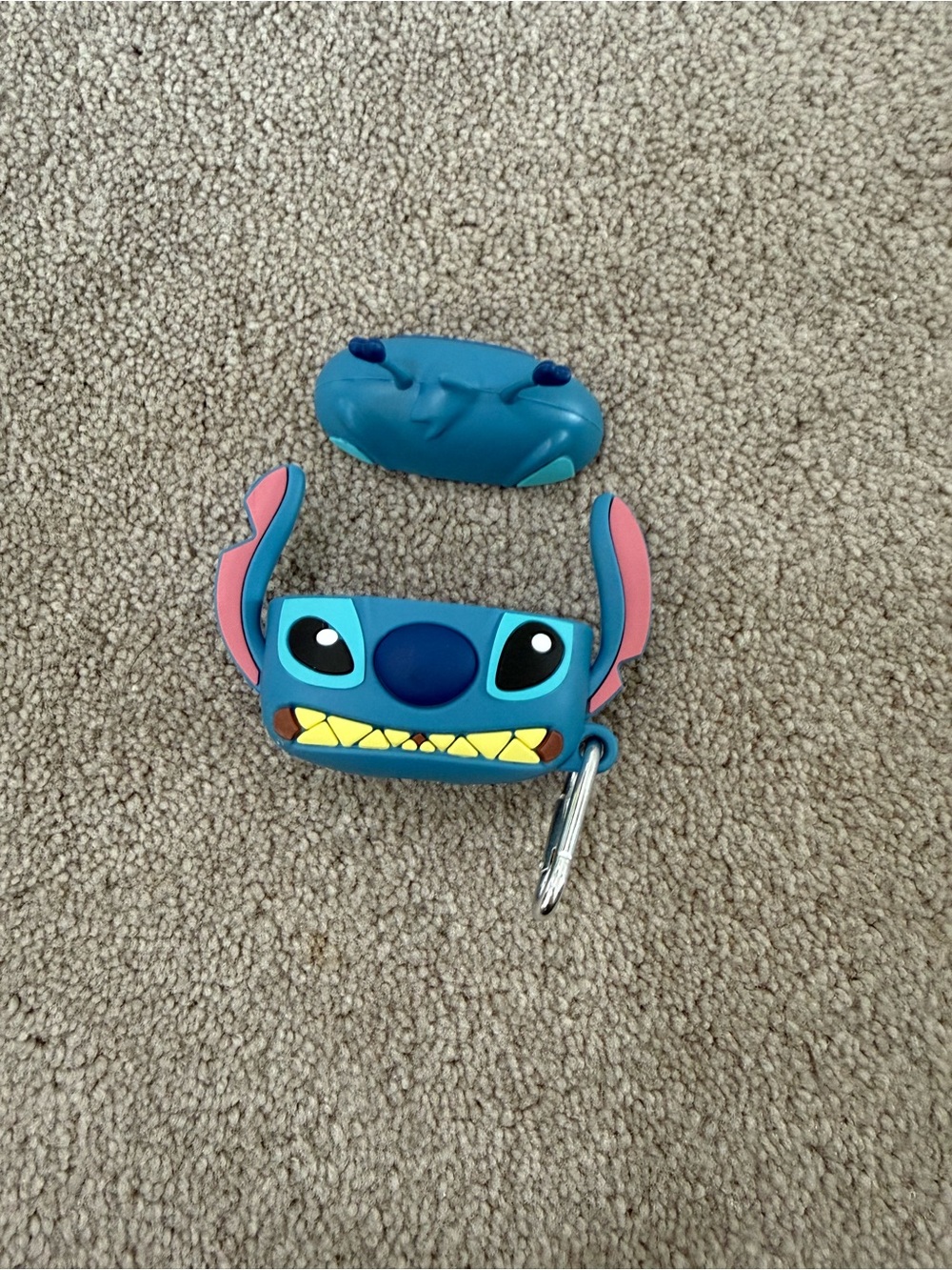 Stitch Silicone AirPods Case Cover - Blue